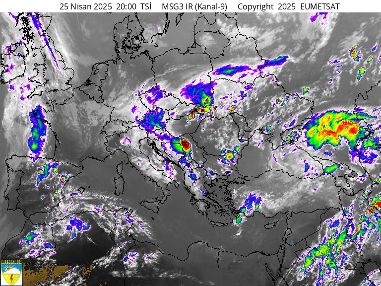 Satellite Picture: ENHANCED COLOR / EUROPE