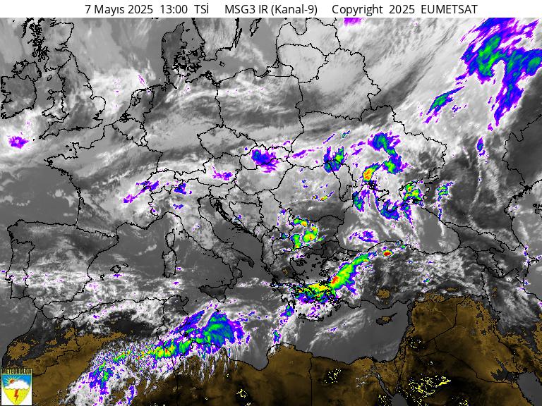 Satellite Picture: ERHÖHTE FARBE / EUROPA