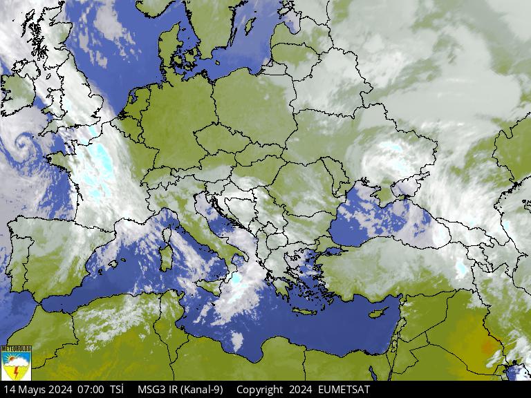 Satellite Picture: INFRAROT / EUROPA