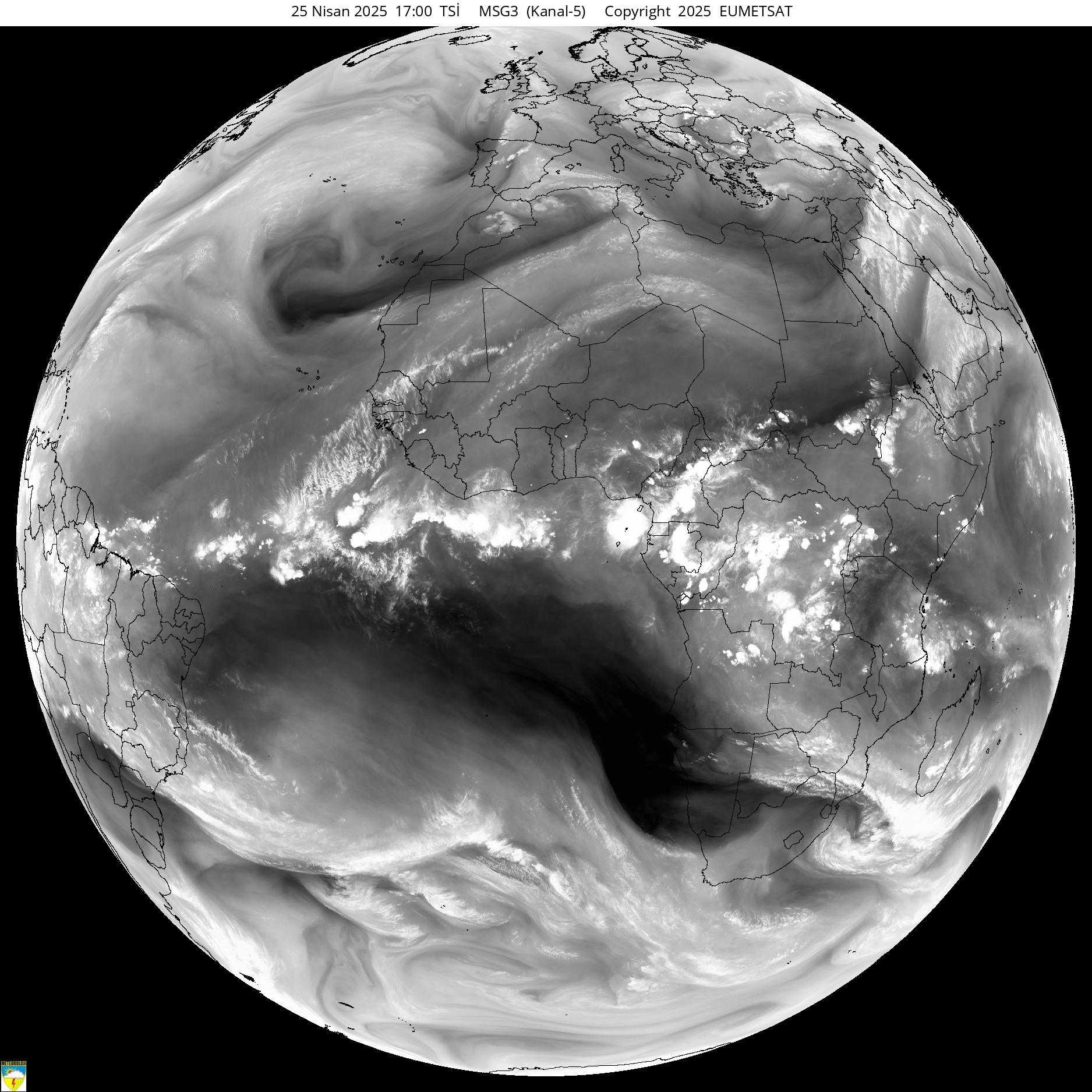 Satellite Picture: WATER VAPOR / WORLD