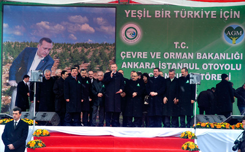 Ankara-İstanbul Otoyolu Ağaçlandırma Merasimi