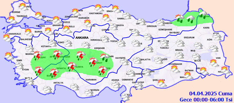 Hafta sonu plan yapanlar dikkat! Meteoroloji'den sağanak yağış ve toz taşınımı uyarısı... İşte 27 Nisan il il hava durumu... - 4. Resim