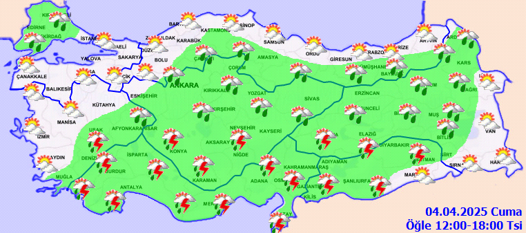 Türkiye Genelinde Önümüzdeki 5 Gün Hava - Meteoroloji Genel Müdürlüğü