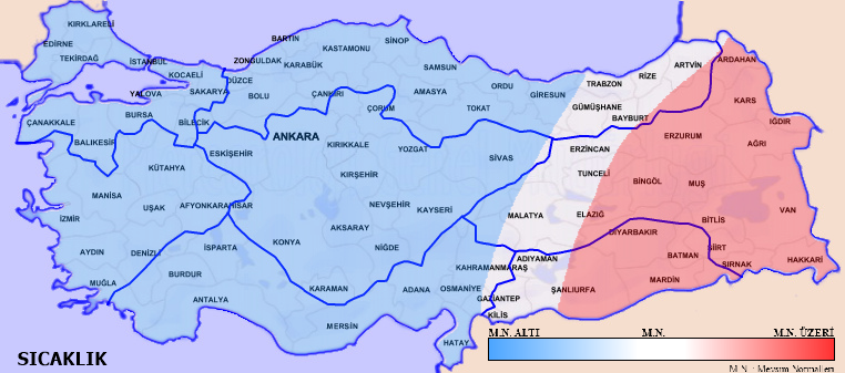 Sıcaklık: 06.07.2020 - 12.07.2020