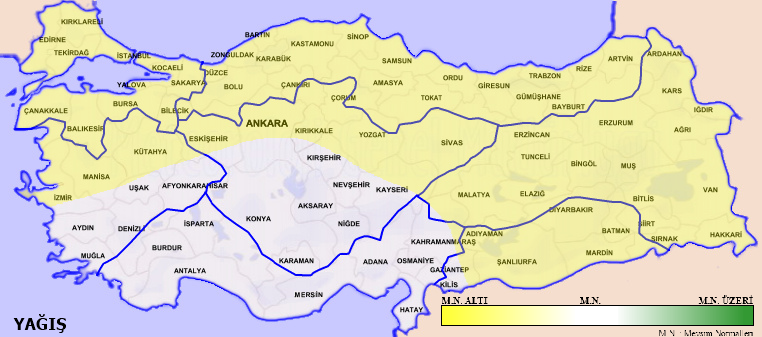 Yağış: 06.02.2023 - 12.02.2023