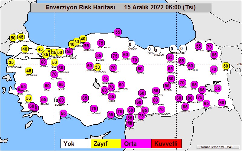 Enverziyon Risk Haritası