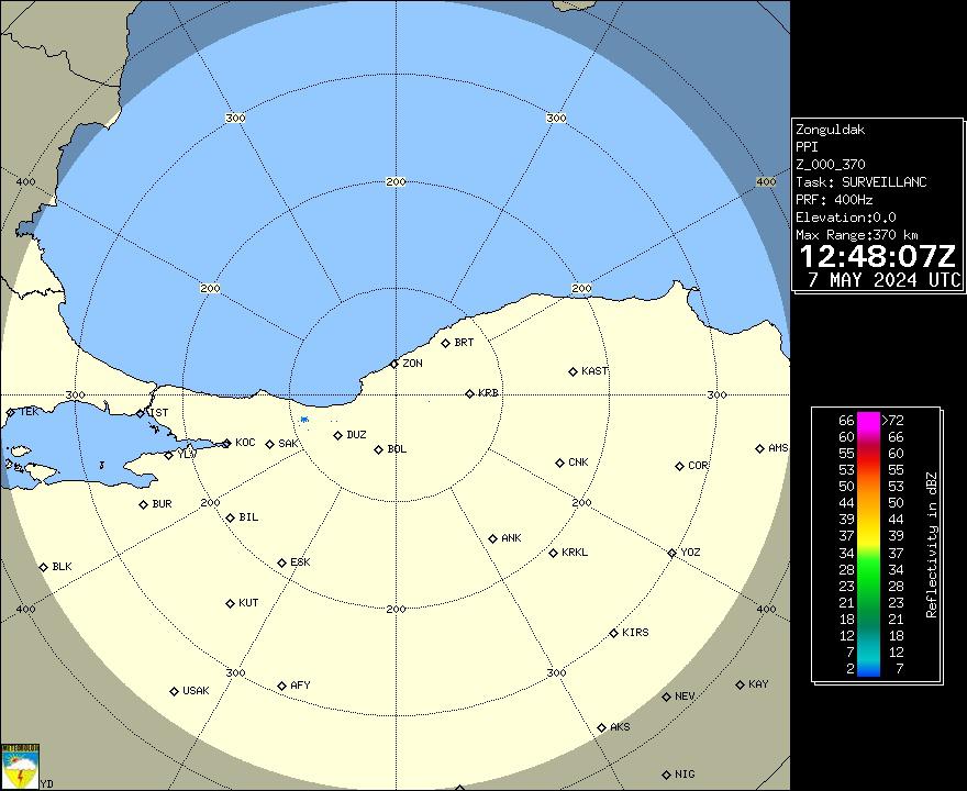 zngppi15 Zonguldak Radar Görüntüsü  