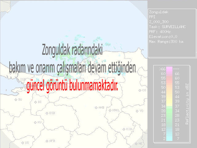 Radar Görüntüsü: Zonguldak, ARIZA ya da BAKIM - ONARIM