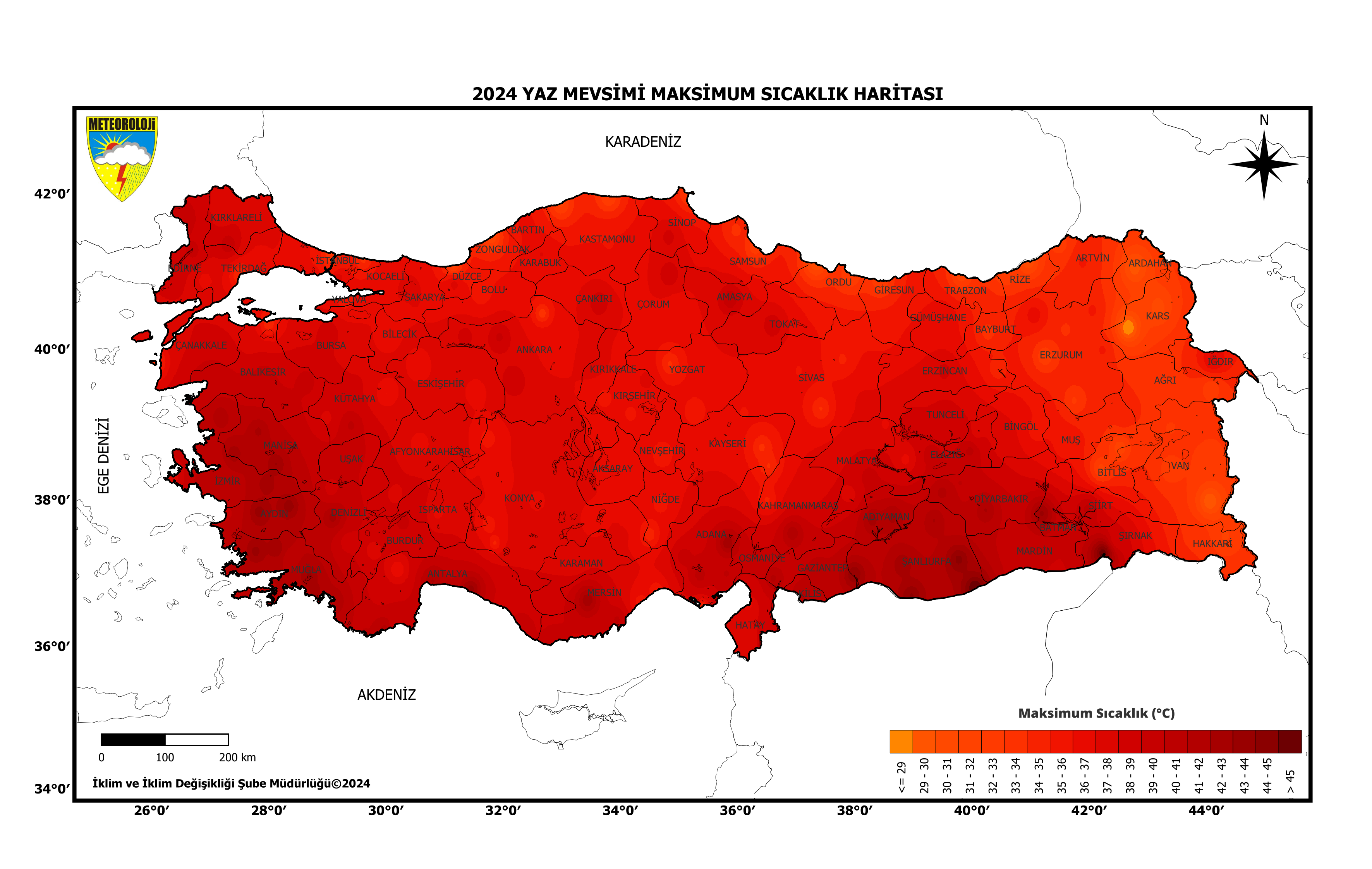 Kış Mevsimi Maksimum Sıcaklıklar