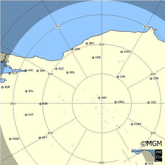 Radar Görüntüsü: Ankara, PPI