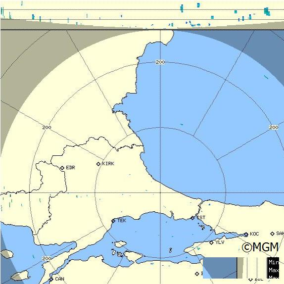 Radar Görüntüsü: İstanbul, Maks