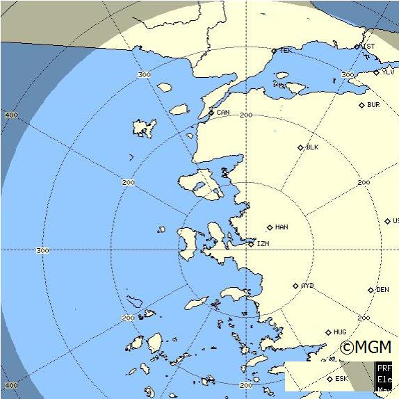 Radar Görüntüsü: İzmir, PPI