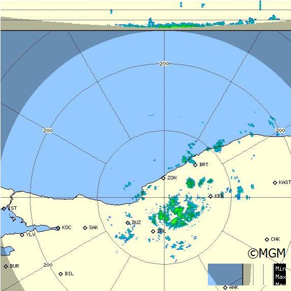 Radar Görüntüsü: Zonguldak, Maks