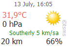 The Latest Weather: MERSIN